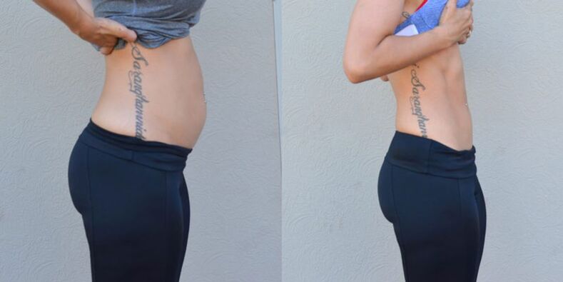 We burned fat on the waist